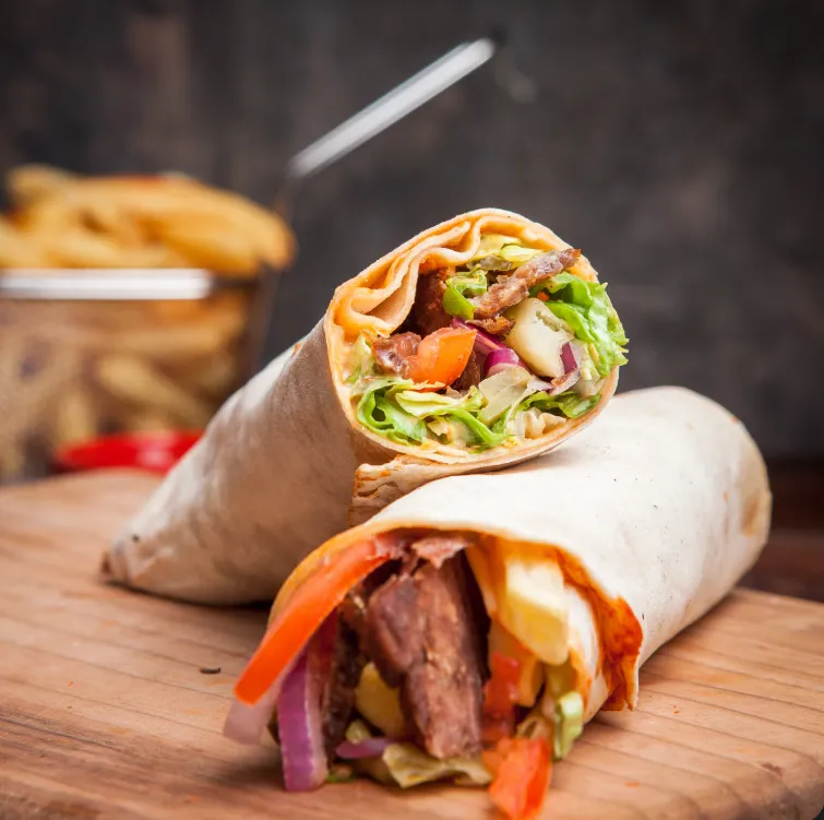 Middle Eastern platters and wraps at Donair Guys Alshahba Winnipeg